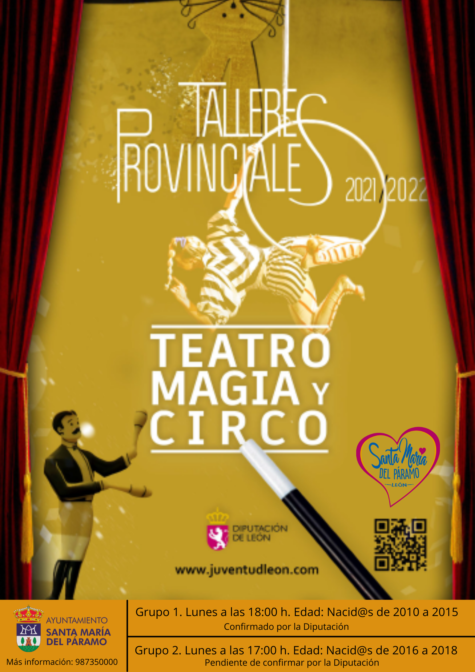 Cartel Talleres Provinciales de Teatro 2022 modificado