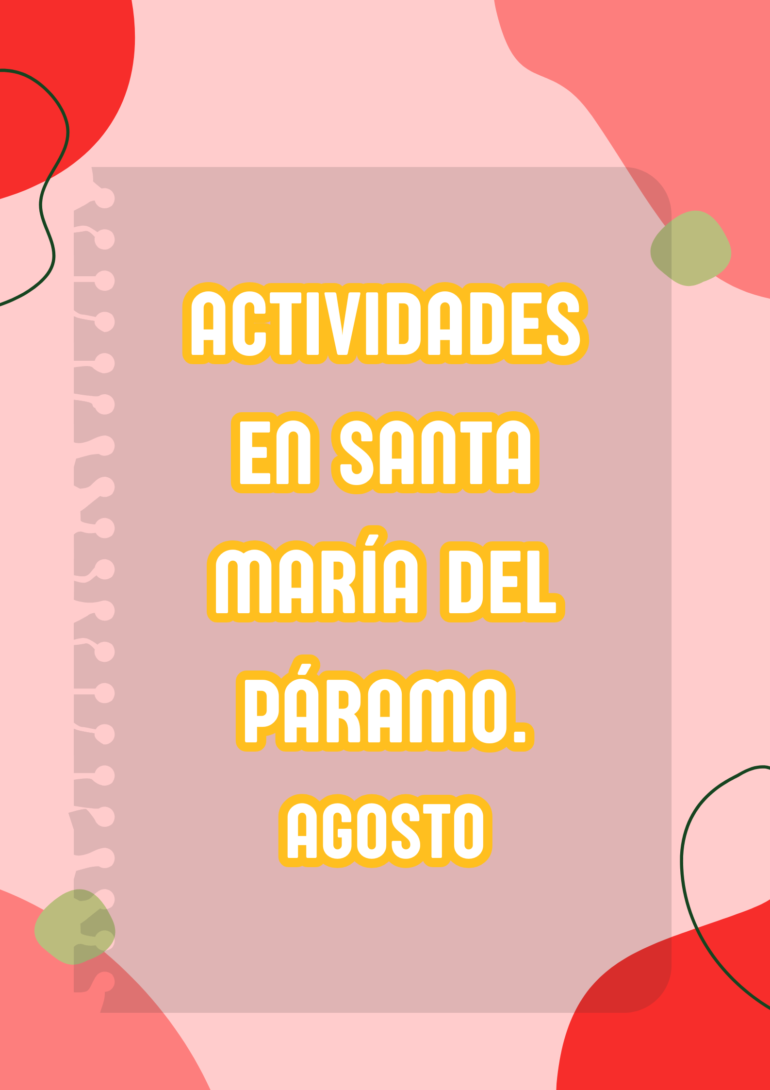 Actividades Agosto 2026