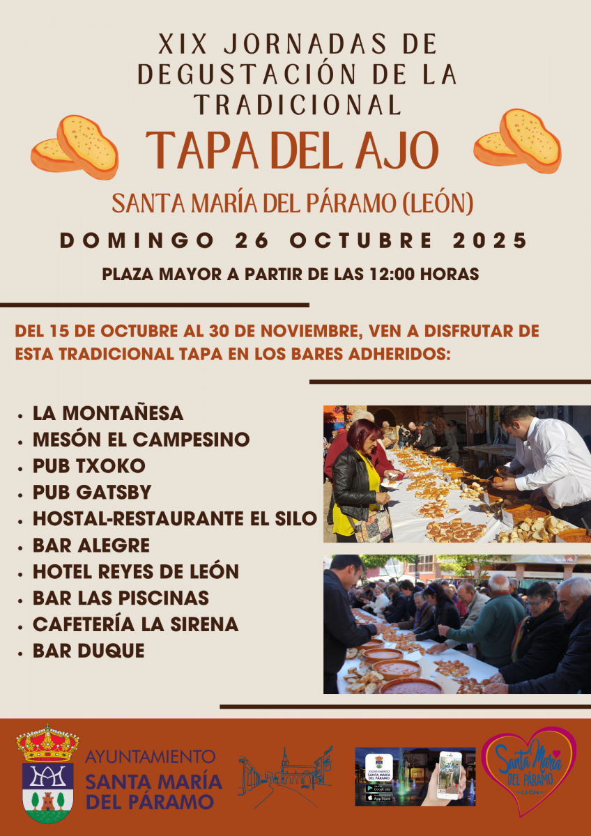XIX Jornadas de Degustación de la tradicional Tapa del Ajo 2025